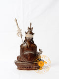 Silver-plated copper statue of Padmasambhava - statues