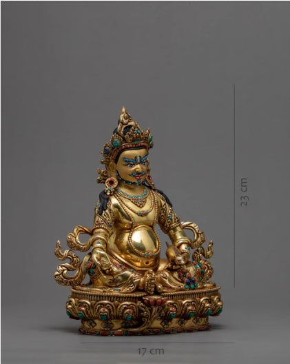 Zen'Light Buddha Statue Gold, Resin, 16 x 10 x 20 cm