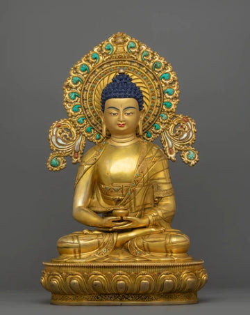 Traditional Handcrafted Buddha Amitabha Statue | The Buddha of Infinite Light