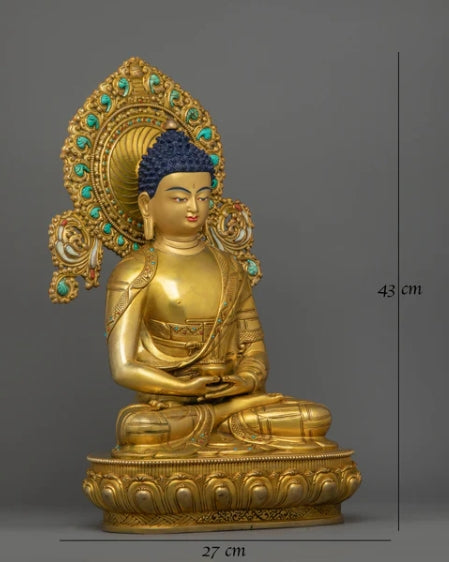 Traditional Handcrafted Buddha Amitabha Statue | The Buddha of Infinite Light