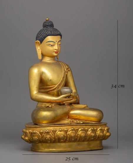 Nepalese Buddhist Statue of Amitabha Buddha | The Buddha of Infinite Light