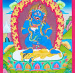 Black Zambala Thangka Painting