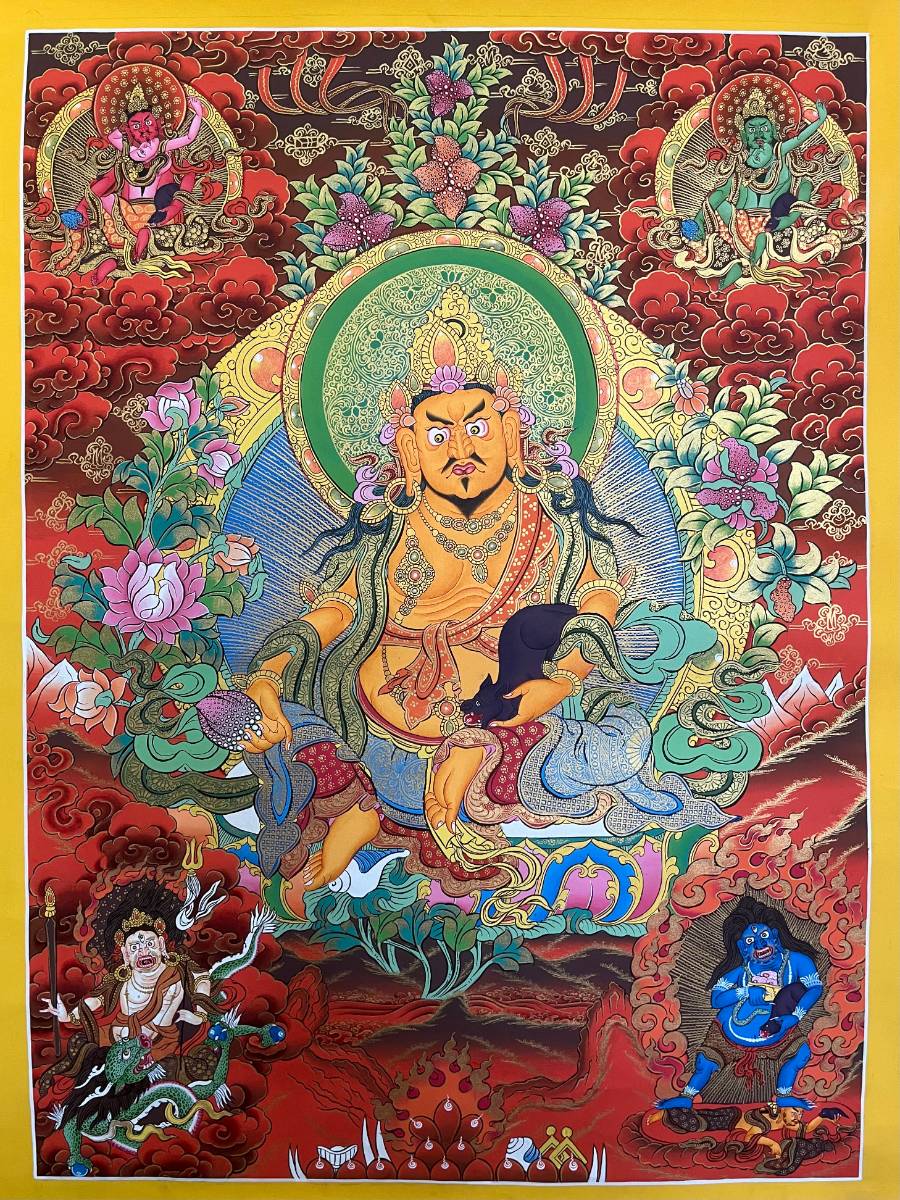 Fortune Zambala Thangka Painting