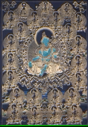 21 Tara Thangka Painting (Gold)