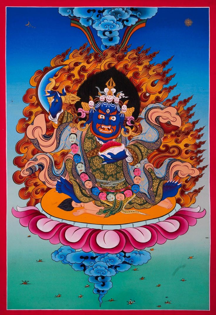 Six Armed Mahakala Thangka 1