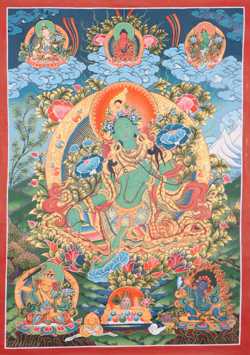 Special Green Tara Thangka Painting