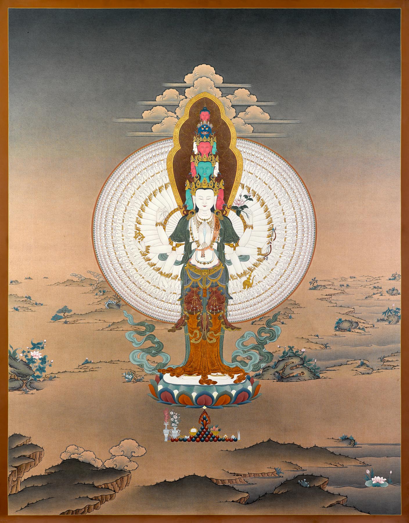 Thousand Armed Avalokitesvara Thangka 1