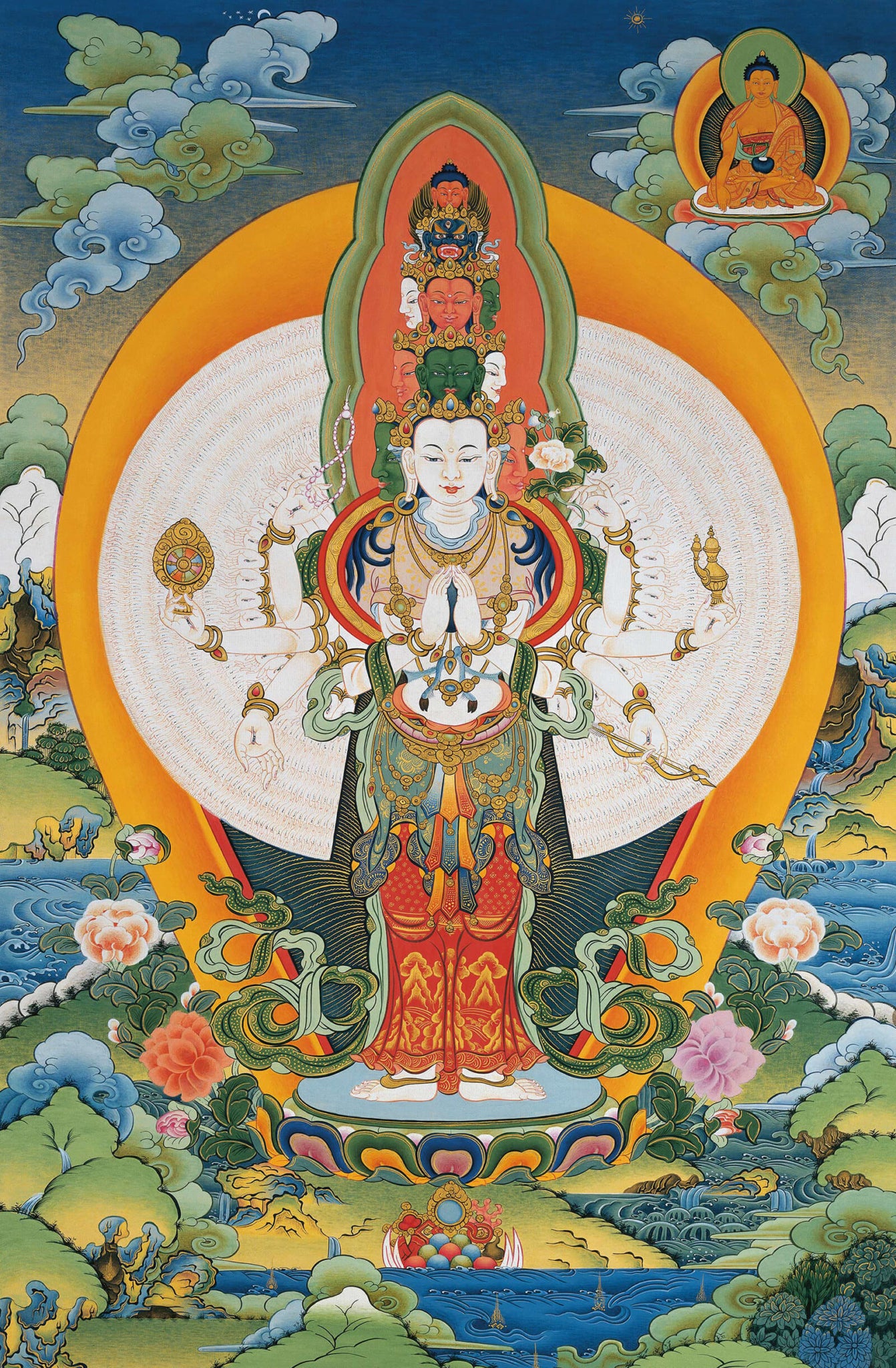 Thousand Armed Avalokitesvara Thangka 2